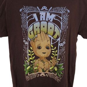 Groot T Shirt Mens Size Large Brown Marvel Comics Guardians Of The Galaxy